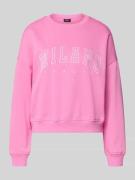 Only Oversized Sweatshirt aus Baumwoll-Mix Modell 'SWEAT LIFE' in Pink...
