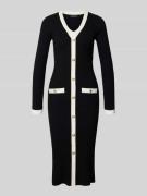 Guess Slim Fit Strickkleid aus Viskose-Mix Modell 'Laurel' in Black, G...