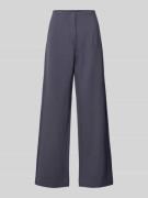 s.Oliver BLACK LABEL Weite Hose aus Viskose-Mix in Marine, Größe 34/32