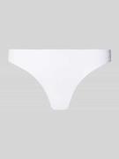 Marie Jo Slip mit Label-Detail in Weiss, Größe 36