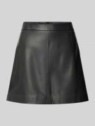 Jake*s Collection Lederrock mit Teilungsnaht in Black, Größe 42