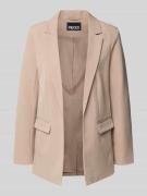 Pieces Blazer mit Reverskragen Modell 'Bossy' in Taupe, Größe L