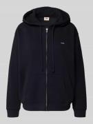 Levi's® Sweatjacke mit Reißverschluss in Black, Größe L