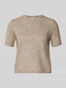 Mango Kurzarm Strickpullover mit gerippten Abschlüssen Modell 'NEKKA' ...