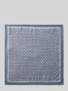 Verugia Einstecktuch aus reiner Seide mit Allover-Print in Blau, Größe...