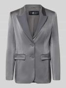 Luisa Cerano Regular Fit Blazer mit Pattentaschen in Silber, Größe 34