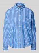 Marc O'Polo Denim Comfort Fit Langarmbluse aus reiner Baumwolle in Hel...