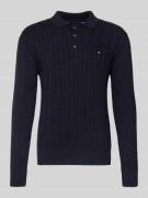 Tommy Hilfiger Regular Fit Strickpullover aus reiner Baumwolle in Mari...