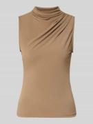 Pieces Shaped Fit Shirt ohne Ärmel Modell 'MADISON' in Taupe, Größe L