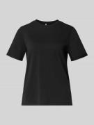 Pieces Regular Fit T-Shirt aus reiner Baumwolle Modell 'RIA' in Black,...
