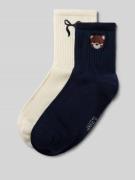 Jake*s Casual Socken mit Label-Print im 2er-Pack in Dunkelblau, Größe ...