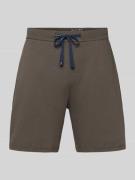 Christian Berg Men Shorts mit elastischem Bund in Oliv, Größe L