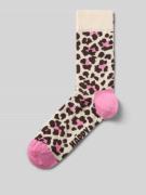 Happy Socks Socken mit Label-Print in Weiss, Größe 36-40