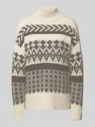 Vero Moda Oversized Strickpullover mit Norwegermuster Modell 'AMPLE' i...