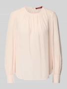 Max Mara Studio Regular Fit Seidenbluse mit Raffung in Hellrosa, Größe...