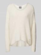 MOS MOSH Strickpullover mit V-Ausschnitt Modell 'THORA' in Ecru, Größe...