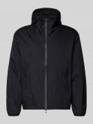 Emporio Armani Jacke mit Zweiwege-Reißverschluss in Black, Größe 48
