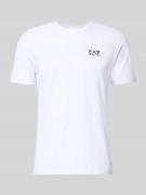 EA7 Emporio Armani T-Shirt mit Label-Print in Weiss, Größe L