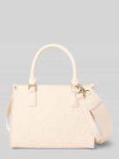VALENTINO BAGS Shopping Bag in Leder-Optik Modell 'Samba' in Ecru, Grö...