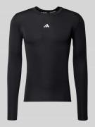 adidas Training Longsleeve mit Label-Print in Black, Größe L