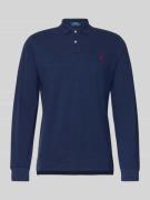 Polo Ralph Lauren Slim Fit Poloshirt aus reiner Baumwolle in Marine Me...