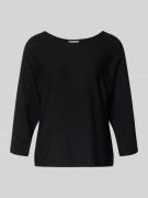 comma Relaxed Fit Pullover aus Viskose-Mix in Strick-Optik in Black, G...