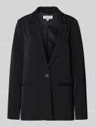 comma Relaxed Fit Blazer mit Reverskragen in Black, Größe 34