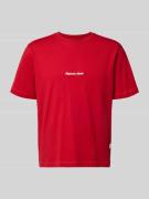 Jack & Jones T-Shirt mit Label-Stitching Modell 'NORREBRO' in Rot, Grö...