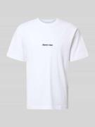 Jack & Jones T-Shirt mit Label-Stitching Modell 'NORREBRO' in Weiss, G...