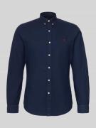 Polo Ralph Lauren Slim Fit Freizeithemd aus reiner Baumwolle in Marine...