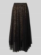 ZABAIONE Midirock in Layering-Optik Modell 'Ka44ila' in Black, Größe M