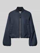 Marc O'Polo Denim Regular Fit Bomberjacke mit College-Kragen in Marine...