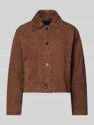 Windsor Regular Fit Jacke aus echtem Lammvelours mit Umlegekragen in S...