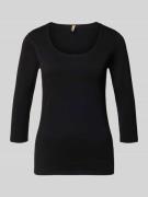 Soyaconcept Longsleeve mit 3/4-Ärmel Modell 'Pylle' in Black, Größe L