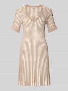 LIU JO SPORT Minikleid mit gerippten Abschlüssen in Sand, Größe L