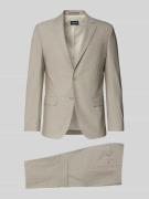 HECHTER PARIS Regular Fit Anzug mit Viskose-Anteil in Sand, Größe 102