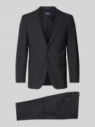 HECHTER PARIS Regular Fit Anzug mit Schurwoll-Anteil in Anthrazit, Grö...