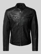 MAURITIUS Jacke in Leder-Optik Modell 'Derry' in Black, Größe XXXL