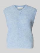 Selected Femme Regular Fit Strickjacke aus Woll-Mix in Hellblau, Größe...