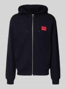 HUGO Sweatjacke aus Baumwolle Modell 'Daple212' in Black, Größe M