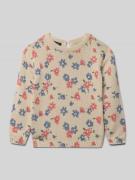 Blue Seven Regular Fit Pullover in Strick-Optik in Offwhite, Größe 104