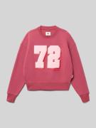 Garcia Regular Fit Sweatshirt mit Logo-Print in Rosa, Größe 140