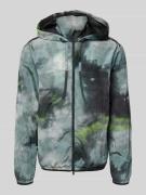 EA7 Emporio Armani Trainingsjacke mit Kapuze in Black, Größe L