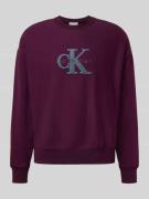 Calvin Klein Jeans Oversized Fit Sweatshirt mit Logo-Stitching Modell ...