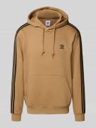 adidas Originals Hoodie mit Label-Stitching in Mittelbraun, Größe S