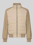 Christian Berg Men Jacke mit Stehkragen in Beige, Größe 3XL