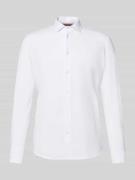 CRUNA Slim Fit Business-Hemd mit Knopfleiste in Weiss, Größe 48