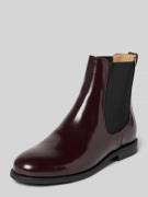 BOSS Chelsea Boots aus Leder-Mix in Bordeaux, Größe 40