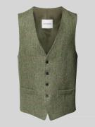 Roy Robson Anzugweste mit V-Ausschnitt und Knopfverschluss in Gruen, G...