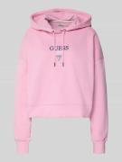 Guess Jeans Relaxed Fit Hoodie mit Logo-Stitching Modell 'Baker' in Pi...
